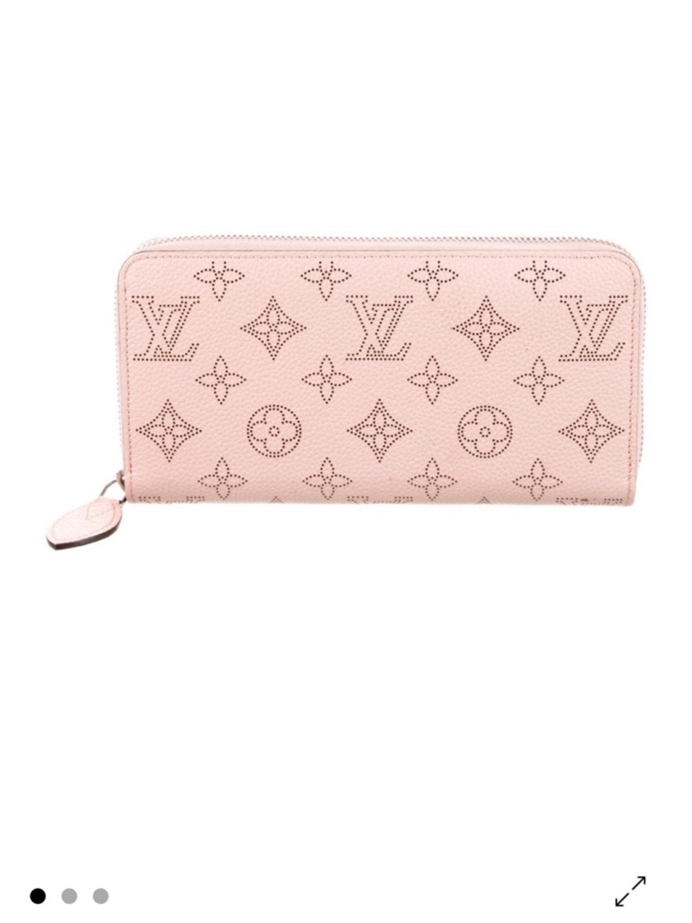 Louis Vuitton Monogram Mahina Leather Pink Zippy Wallet, EUC, w/box & Dust Bag